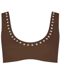 Let's Swim - Studded Bikini Top - Lyst
