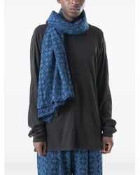 Maharishi - Komon Aizome Geometric-Pattern Scarf - Lyst