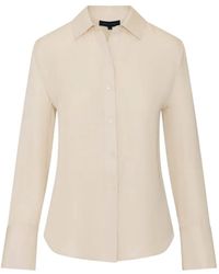 Patrick Assaraf - Long-Sleeve Silk Shirt - Lyst