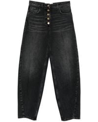 Elisabetta Franchi - Balloon Jeans With Jewel Buttons - Lyst