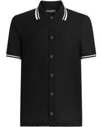 Dolce & Gabbana - Katoenen Overhemd Met Korte Mouwen - Lyst