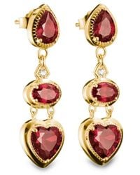 Thomas Sabo - Elyndra Ohrringe Mit Herzschliff - Lyst