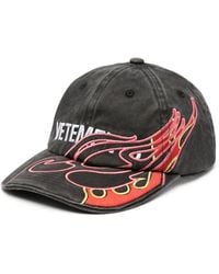 Vetements - Embroidered-Logo Cotton Baseball Cap - Lyst