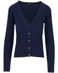 LA ROSE - V-Neck Button-Up Cardigan - Lyst