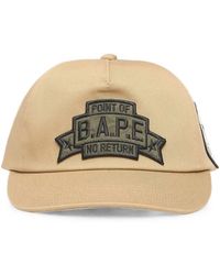A Bathing Ape - Logo-Patch Baseball Cap - Lyst