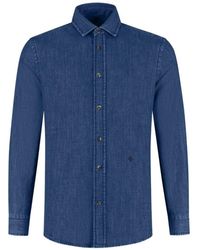 Jacob Cohen - Chemise En Jean À Logo Brodé - Lyst