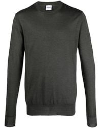 Aspesi - Crew Neck Mélange-Effect Jumper - Lyst