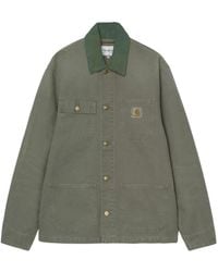 Carhartt - Logo-Patch Corduroy-Collar Jacket - Lyst