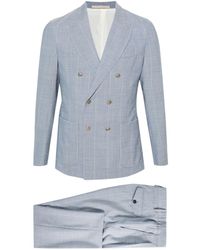 Eleventy - Pinstriped Double-breasted Suit - Lyst