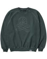 Neighborhood - Sweater Met Geborduurde Doodskop - Lyst