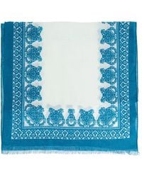 Etro - Gemusterter Schal Mit Fransen - Lyst