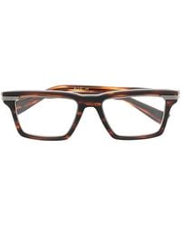 Balmain - Brille Mit Eckigem Gestell - Lyst