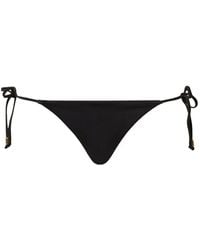 Twinset - Bikini Thong With Laces And Logo - Lyst