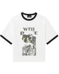 we11done - T-Shirt mit grafischem Print - Lyst