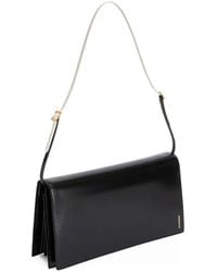 Jil Sander - File Medium Leren Schoudertas - Lyst