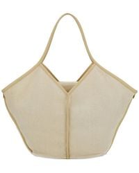 Hereu - Leather-Trim Tote Bag - Lyst