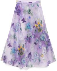 Shiatzy Chen - Printed Skirt - Lyst