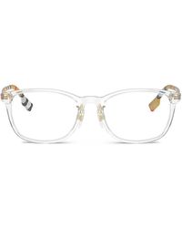Burberry - Brille Mit Eckigem Gestell - Lyst