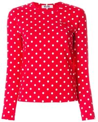 COMME DES GARÇONS PLAY - Polka Dot Top - Lyst