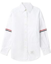 Thom Browne - Rwb ストライプディテール シャツ - Lyst