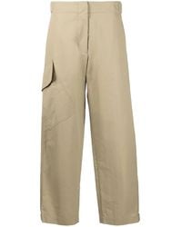 Studio Nicholson - Side-Patch Pocket Cropped Trousers - Lyst