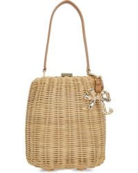 Self-Portrait - Rattan Shoulder Bag - Lyst