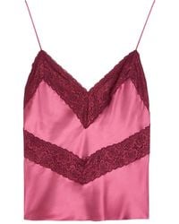 LoveShackFancy - Top De Encaje Con Cuello En V - Lyst