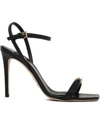 Elisabetta Franchi - Logo-Plaque Sandals - Lyst