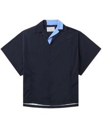 Kolor - Camicia con colletto a contrasto - Lyst