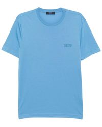 Kiton - Embroidered-Logo T-Shirt - Lyst