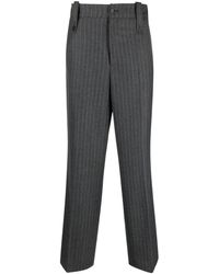 Paura - Stripe-print Straight-leg Trousers - Lyst