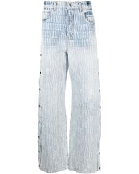 Amiri - Jacquard Snap-Off Jeans - Lyst