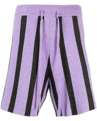 Nanushka - Walter Striped Terry-cloth Shorts - Lyst