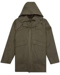 Stone Island - Chaqueta de algodón con capucha - Lyst