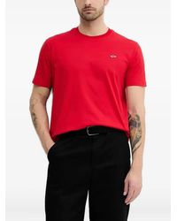 Paul & Shark - Logo-Patch Crew-Neck T-Shirt - Lyst