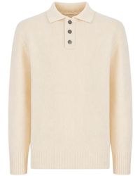 Amaranto - Button-Up Collar Polo Shirt - Lyst