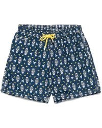 Mc2 Saint Barth - Zwembroek Met Grafische Print - Lyst