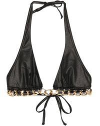 Agent Provocateur - Chain-Embellished Bikini Top - Lyst