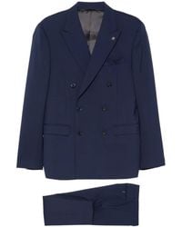 Manuel Ritz - Double-Breasted Peak-Lapel Suit - Lyst