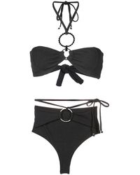 Amir Slama - Ribbed-Detail Halterneck Bikini - Lyst