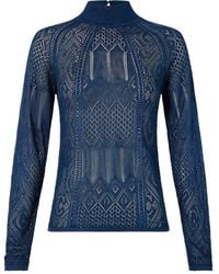 CAMILLA - Long-sleeve Crystal-embellishment Top - Lyst