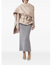 GIUSEPPE DI MORABITO - Draped Belted Peacoat - Lyst