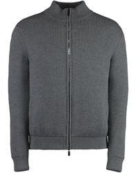 Moorer - Rib-Knit Cashmere Cardigan - Lyst
