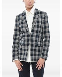 Woolrich - Checked Seersucker Blazer - Lyst
