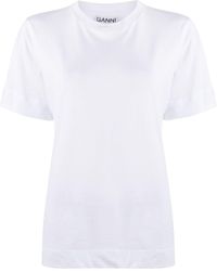 Ganni - Crew-neck Short-sleeve T-shirt - Lyst