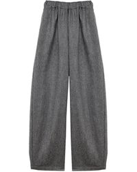 Thelatest - Dora Drawstring Elasticated-Waist Trousers - Lyst