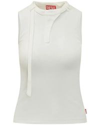 DIESEL - Cotton Tank Top - Lyst