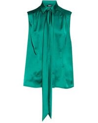 Versace - Top With Decorative Tie - Lyst