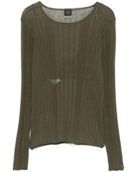 Pinko - 'Alchemilla' T-Shirt Semi-Trasparent - Lyst