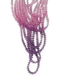 Emporio Armani - Beaded Multi-Strand Necklace - Lyst